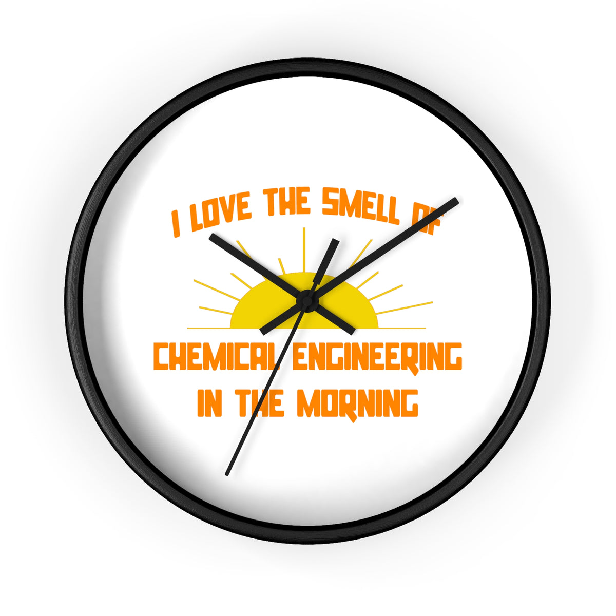 Smell of Chemical Engineering in the Morning - Wall Clock