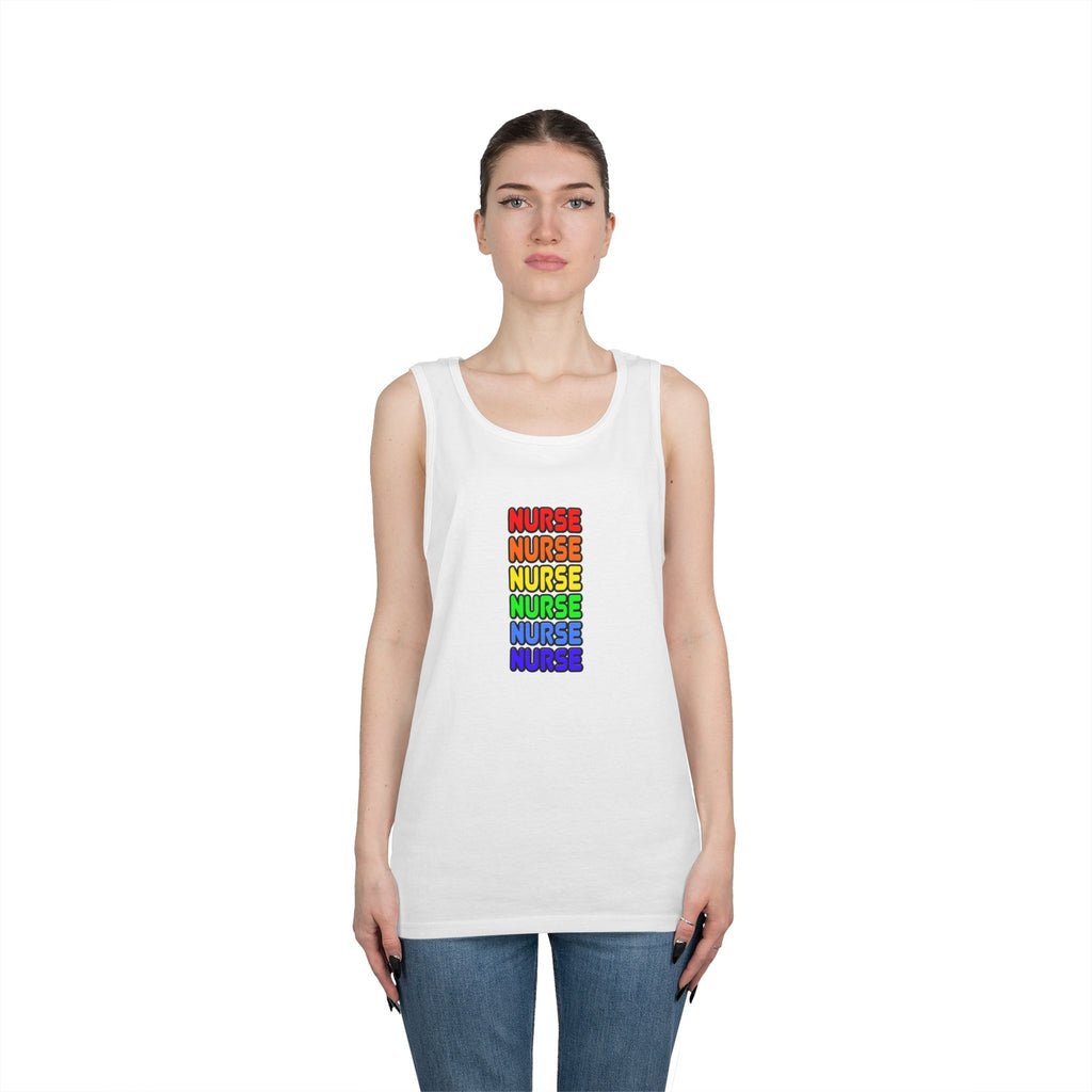 Rainbow Nurse - Unisex Heavy Cotton Tank Top