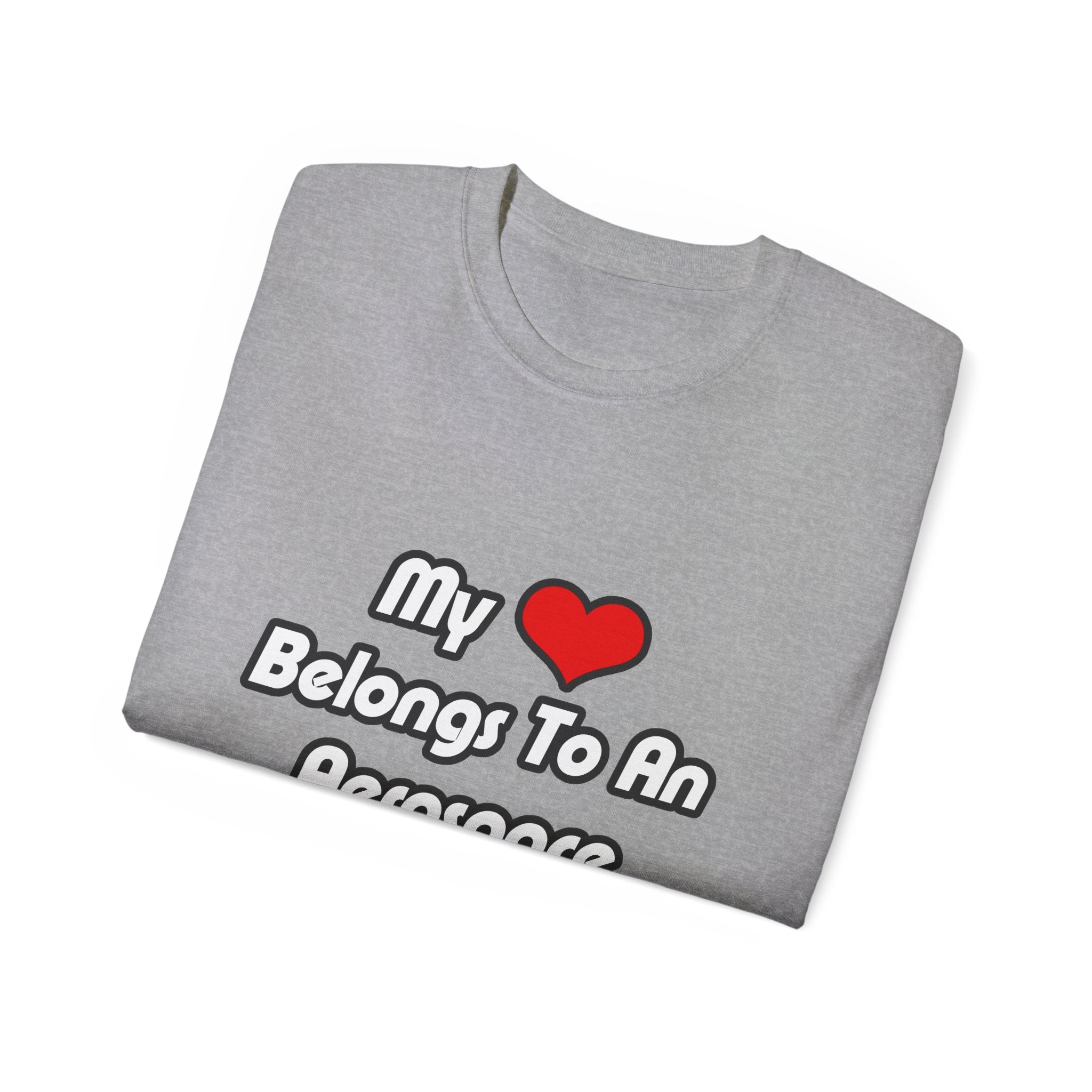 My Heart Belongs To An Aerospace Engineer - Unisex Ultra Cotton Tee
