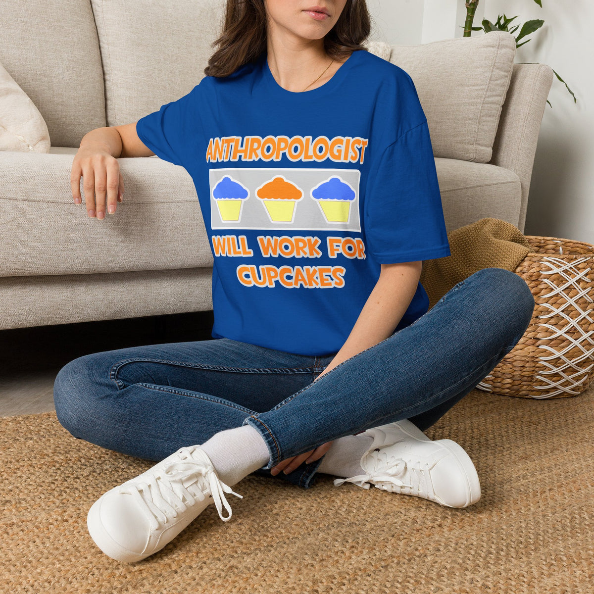 Anthropologist ... Will Work For Cupcakes - Unisex Softstyle T-Shirt