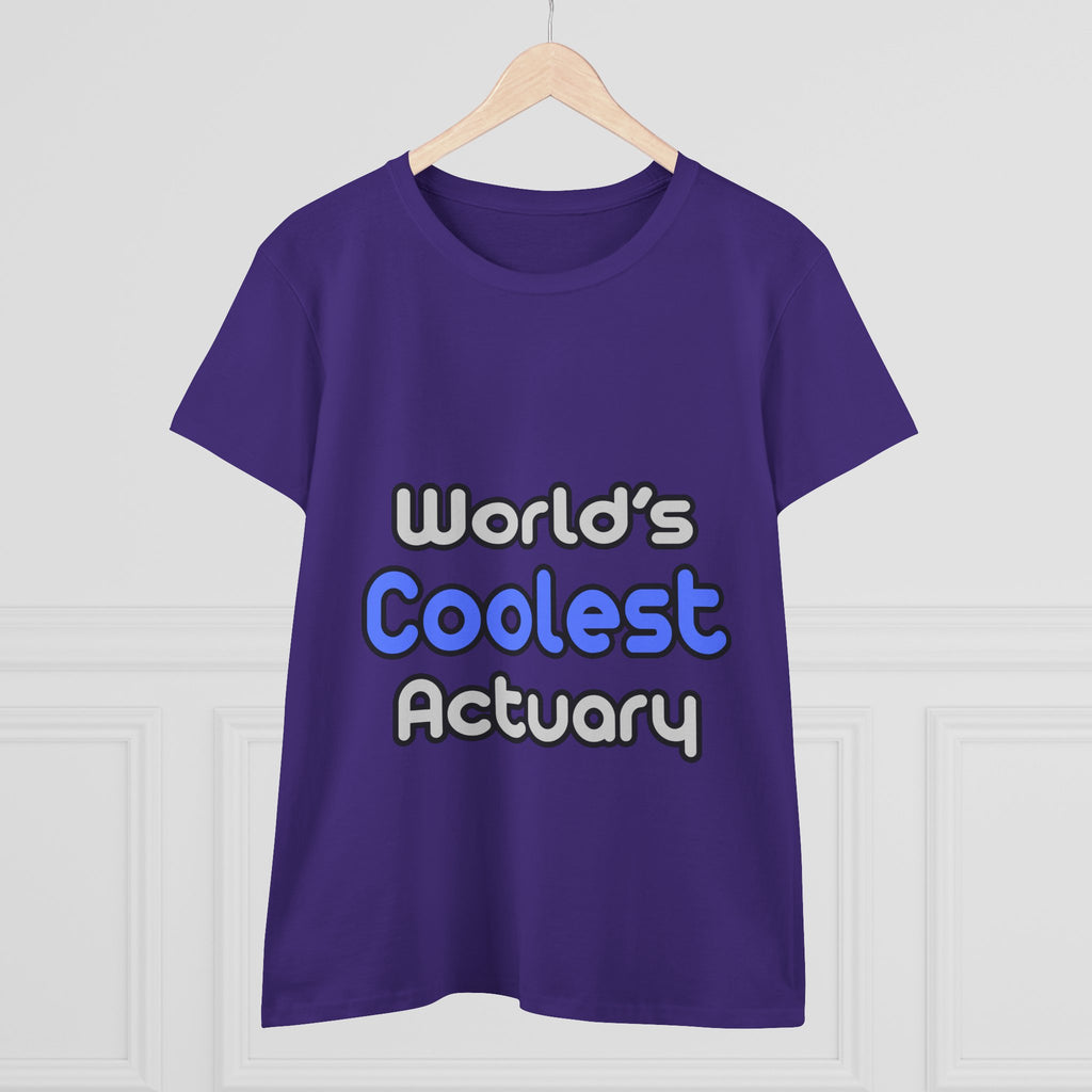 World's Coolest Actuary - Women's Midweight Cotton Tee