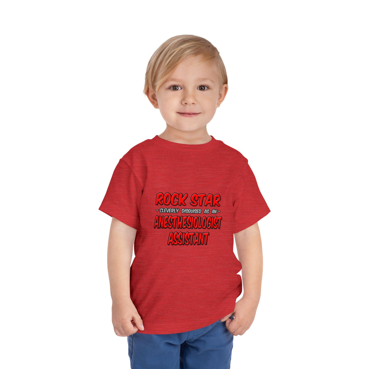 Rock Star .. Anesthesiologist Assistant - Toddler Short Sleeve Tee