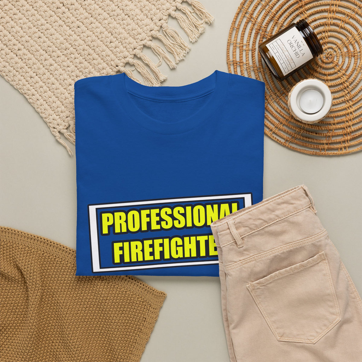 Professional Firefighter...Don't Try At Home - Unisex Heavy Cotton Tee
