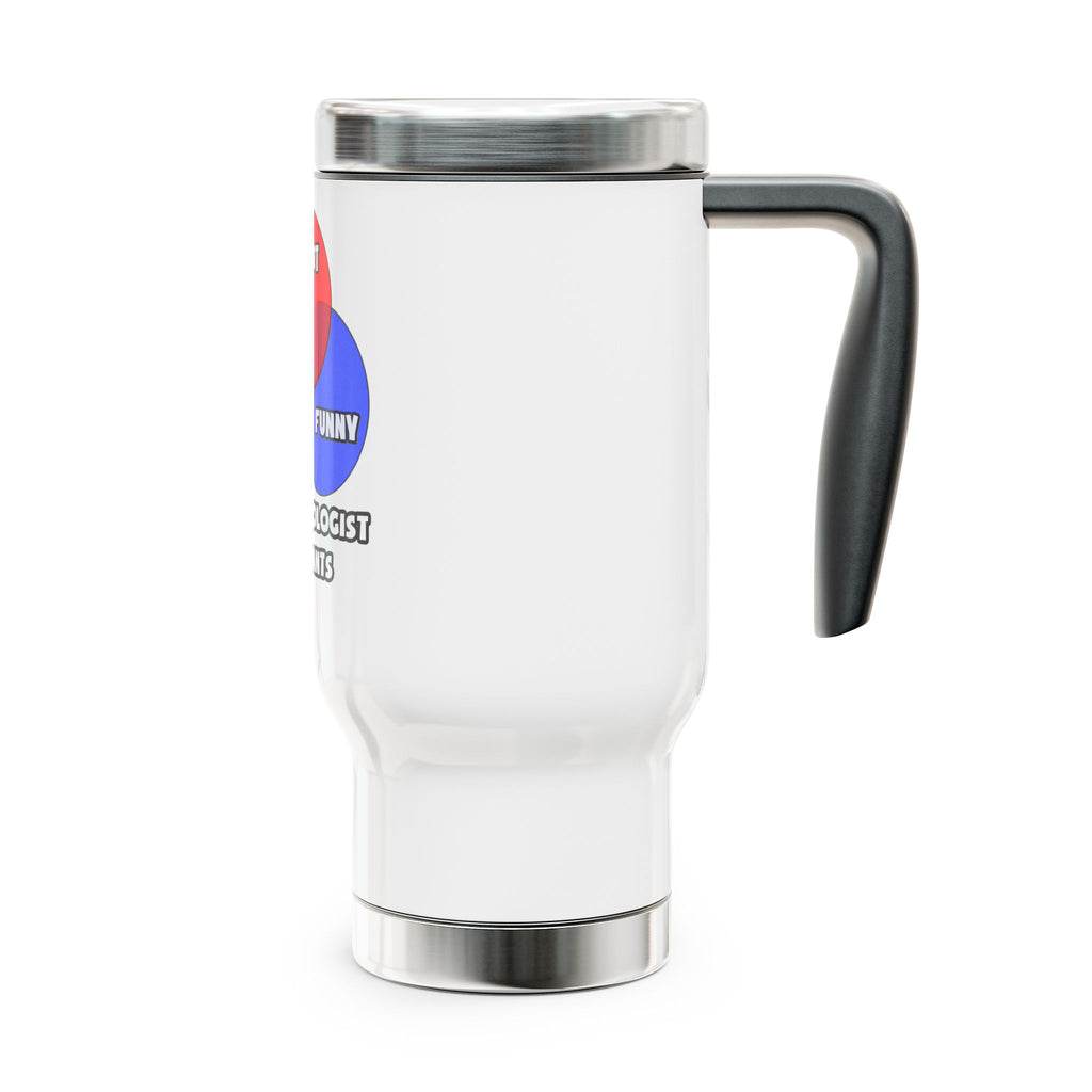 Venn Diagram .. Anesthesiologist Assistants - Stainless Steel Travel Mug with Handle, 14oz