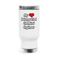 My Heart Belongs To A Chemical Engineer - Stainless Steel Travel Mug with Handle, 14oz