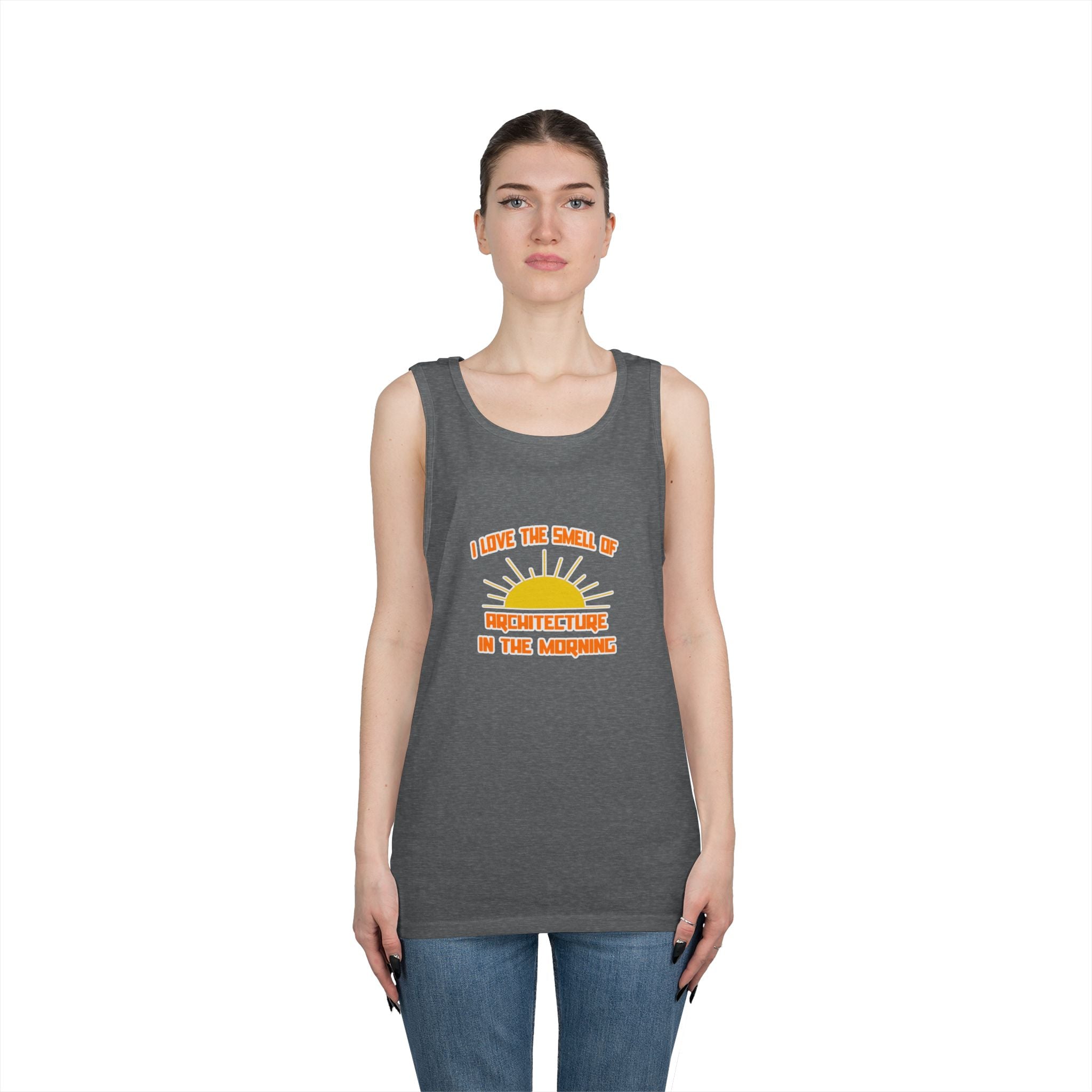 Smell of Architecture in the Morning - Unisex Heavy Cotton Tank Top