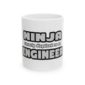 Ninja Cleverly Disguised As An Engineer - Ceramic Mug, (11oz, 15oz)