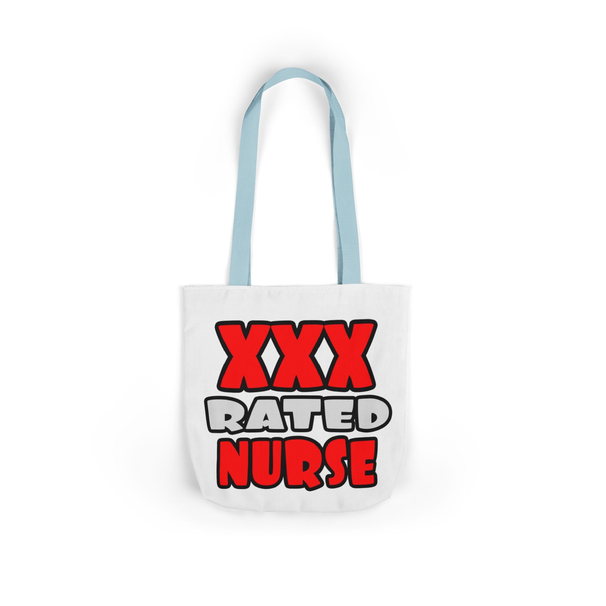 XXX Rated Nurse - Canvas Tote Bag, 5-Color Straps