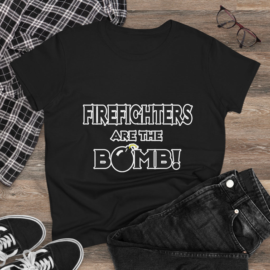 Firefighters Are The Bomb! - Women's Midweight Cotton Tee