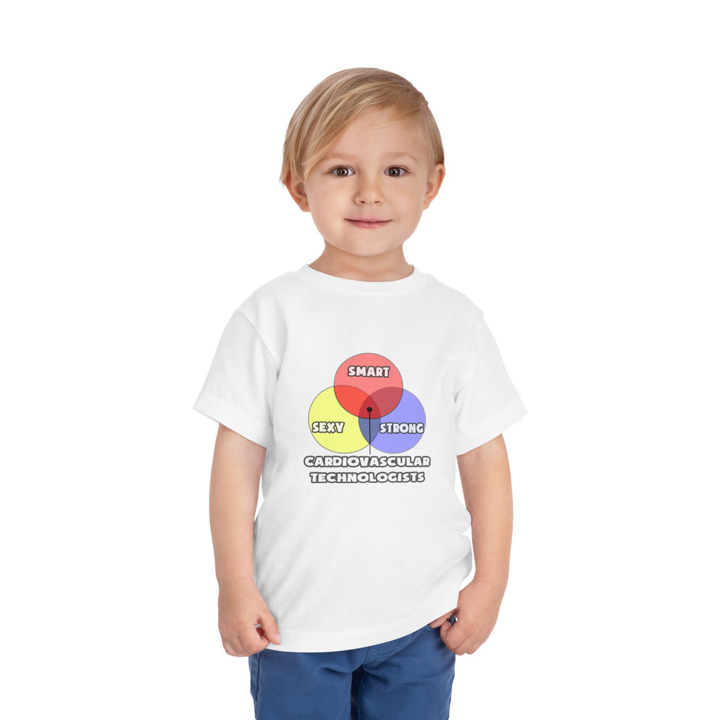 Venn Diagram .. Cardiovascular Technologists - Toddler Short Sleeve Tee