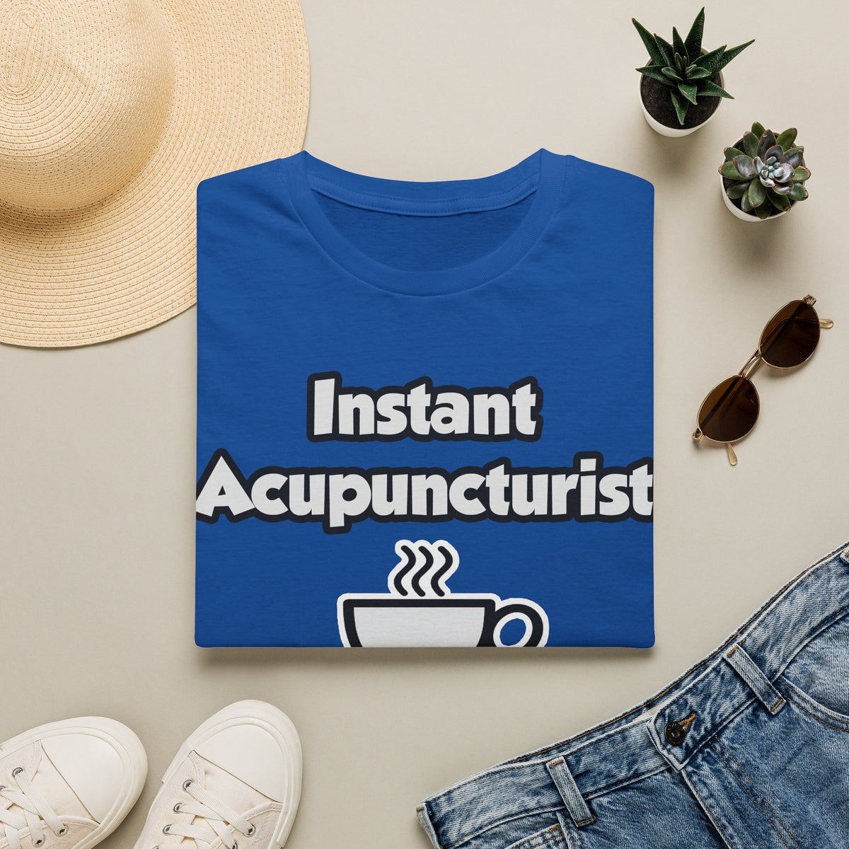 Instant Acupuncturist .. Just Add Coffee - Unisex Softstyle T-Shirt