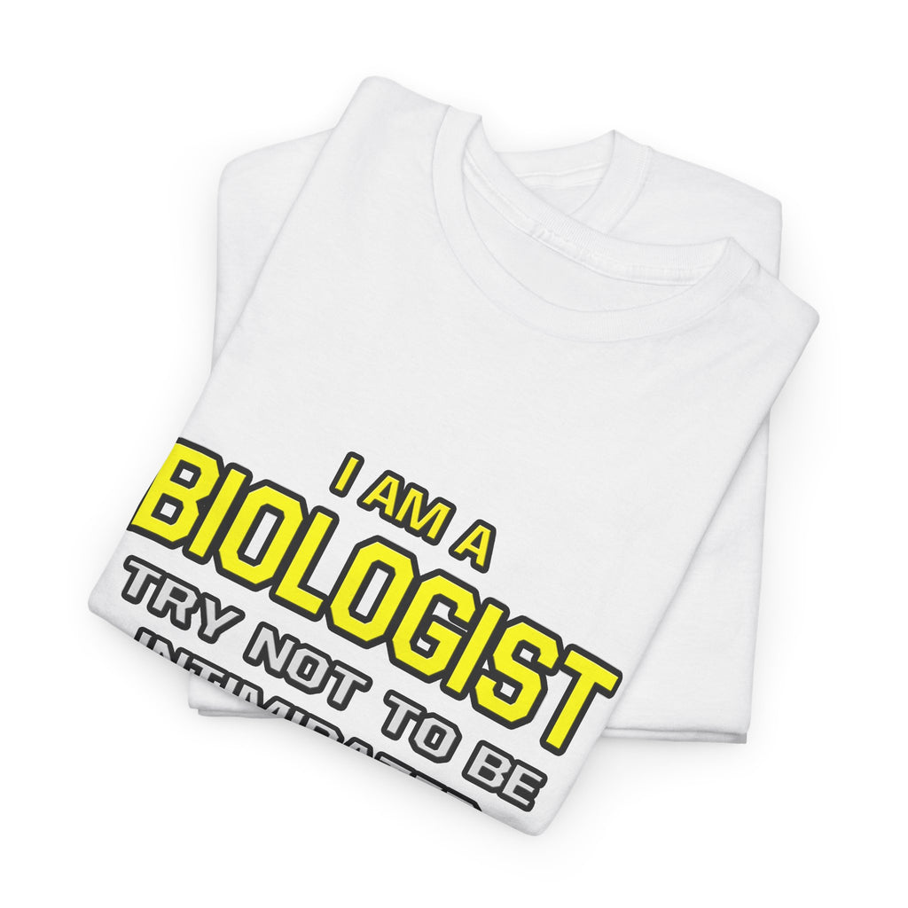 Biologist...Superior Intelligence - Unisex Heavy Cotton Tee