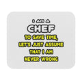 Funny Chef T Shirts and Gifts - Mouse Pad (Rectangle)