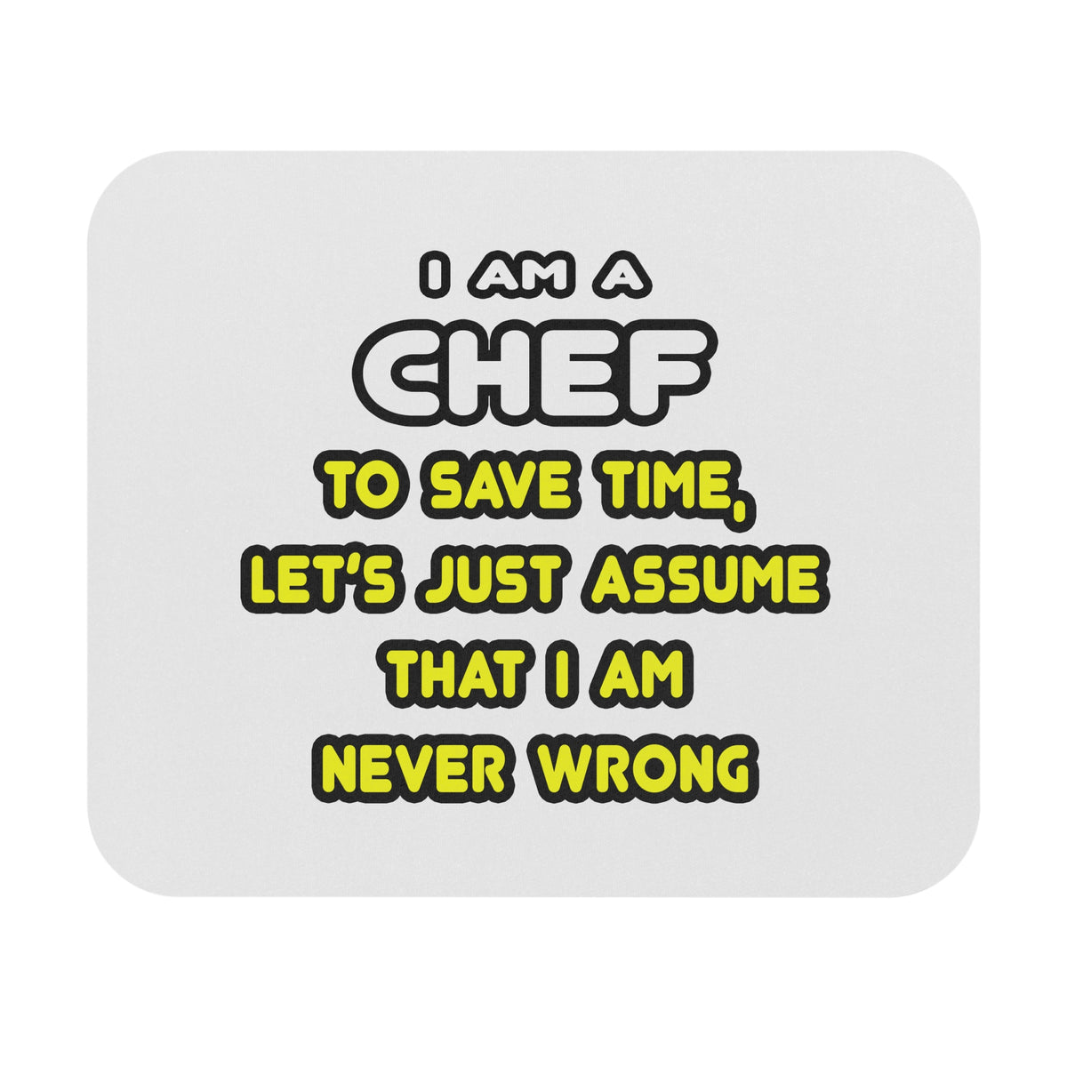 Funny Chef T Shirts and Gifts - Mouse Pad (Rectangle)