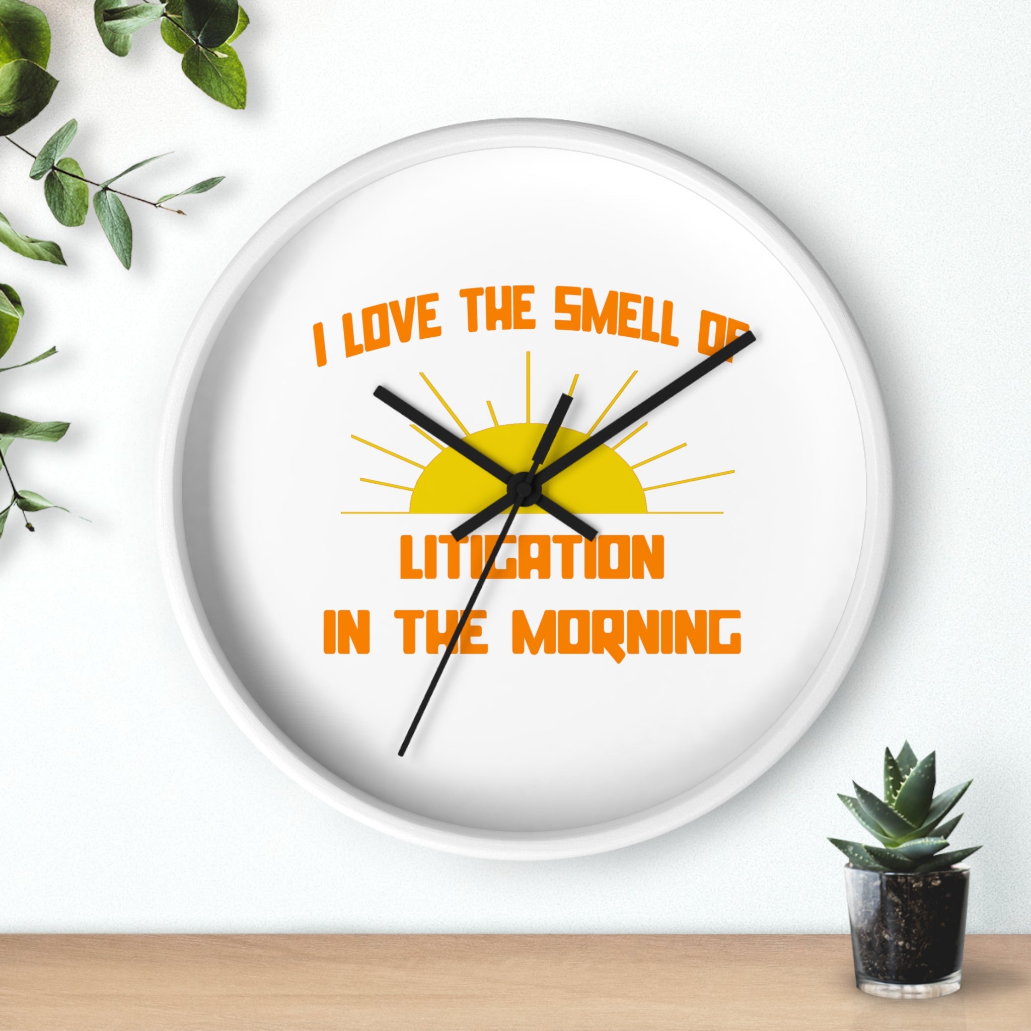 Smell of Litigation in the Morning - Wall Clock