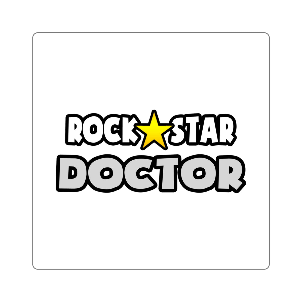 Rock Star Doctor (2) - Square Stickers