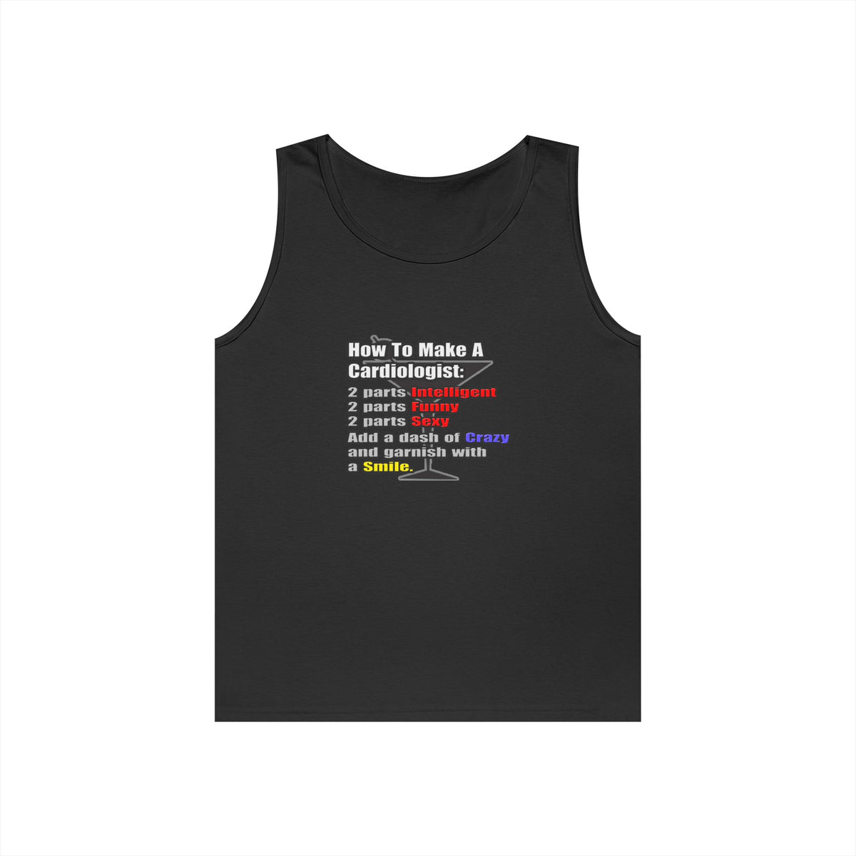 How To Make a Cardiologist - Unisex Heavy Cotton Tank Top
