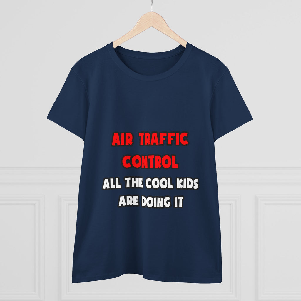 Funny Air Traffic Controller Shirts - Women's Midweight Cotton Tee