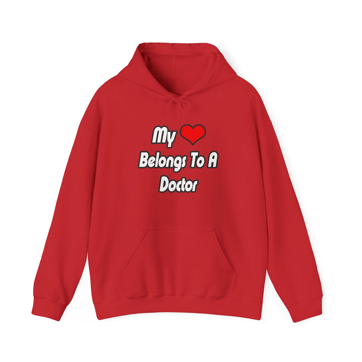My Heart Belongs To A Doctor - Unisex Heavy Blend™ Hooded Sweatshirt