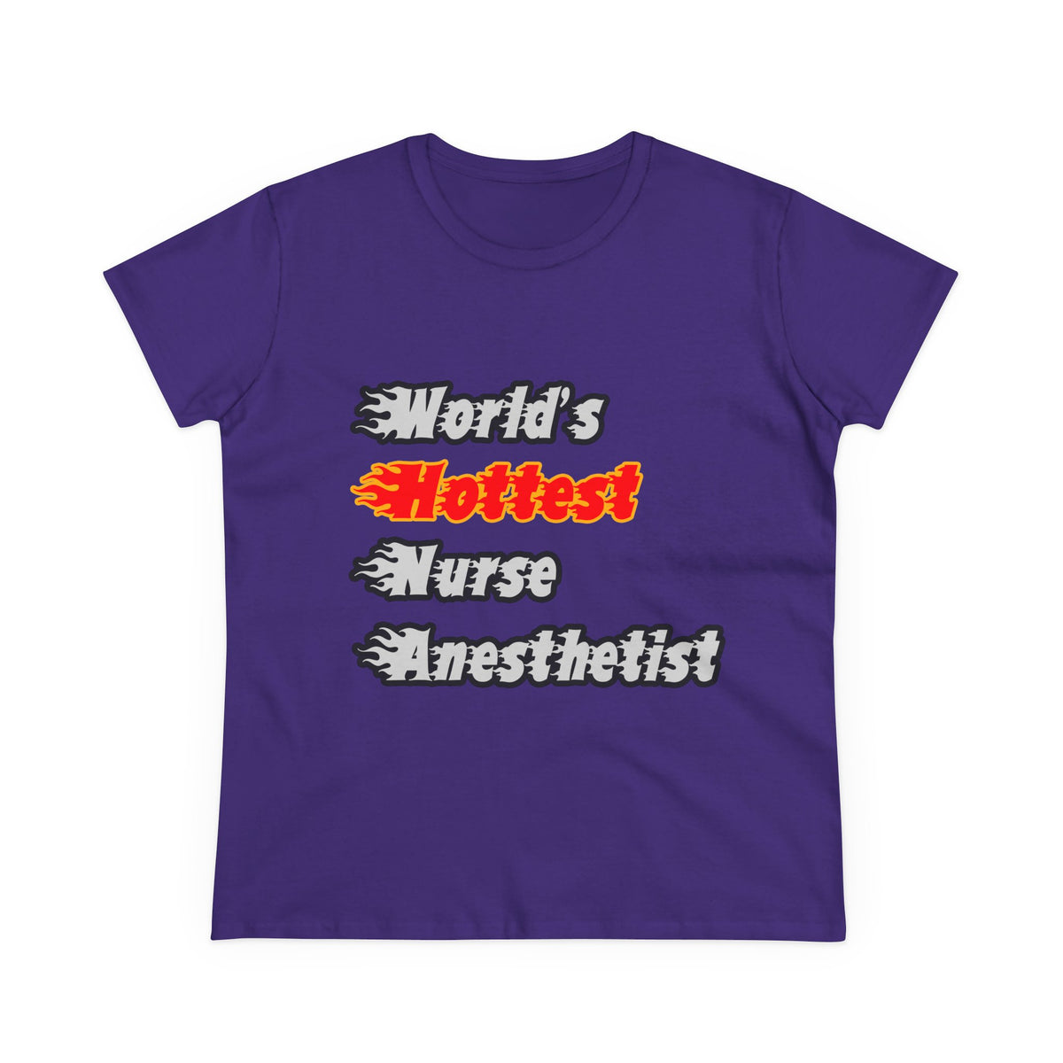 World's Hottest Nurse Anesthetist - Women's Midweight Cotton Tee