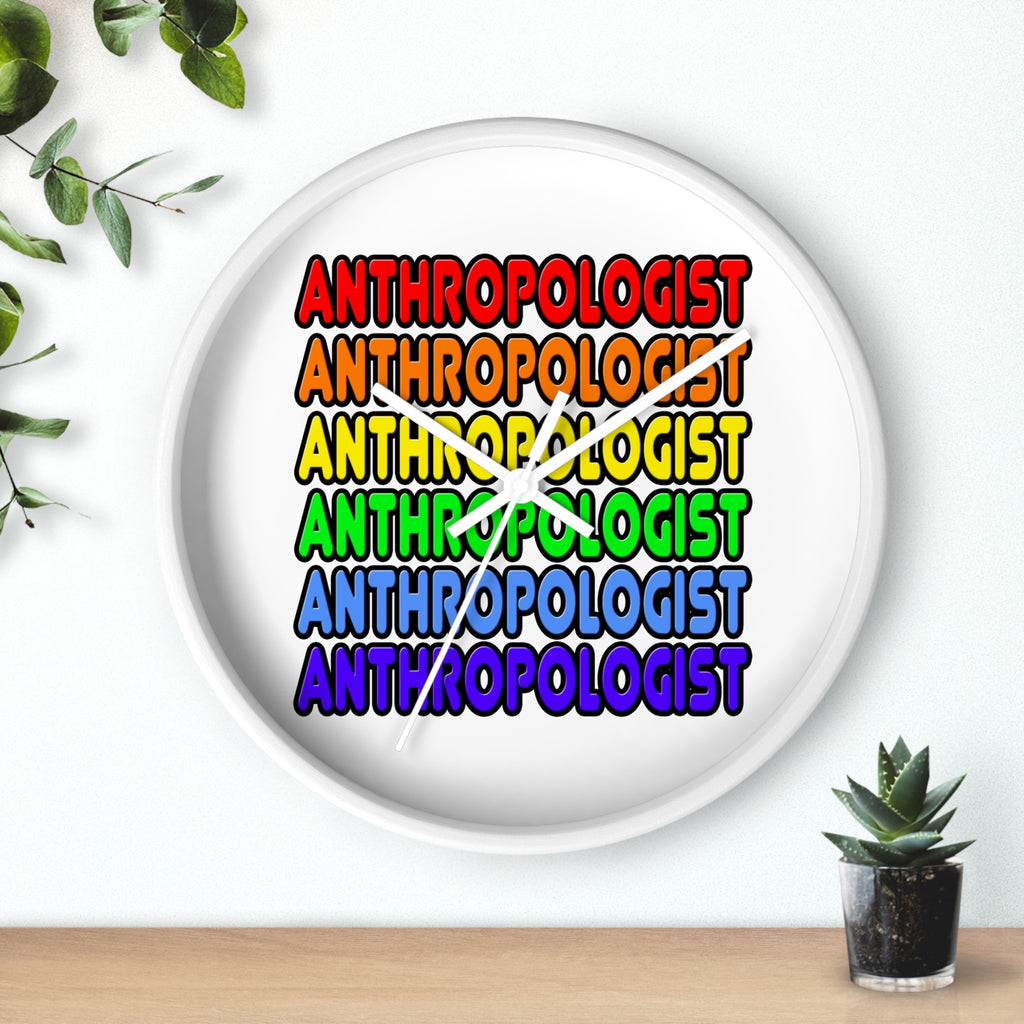 Rainbow Anthropologist - Wall Clock