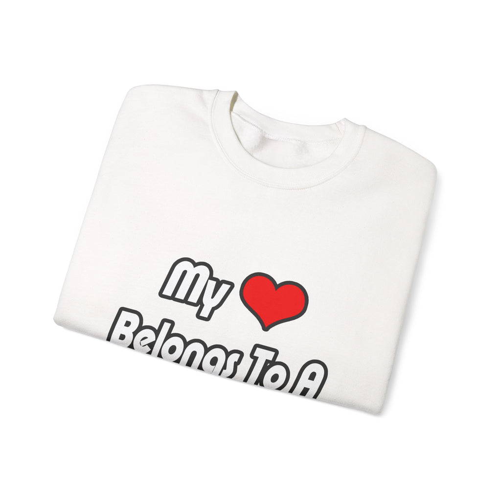My Heart Belongs To A Teacher - Unisex Heavy Blend™ Crewneck Sweatshirt