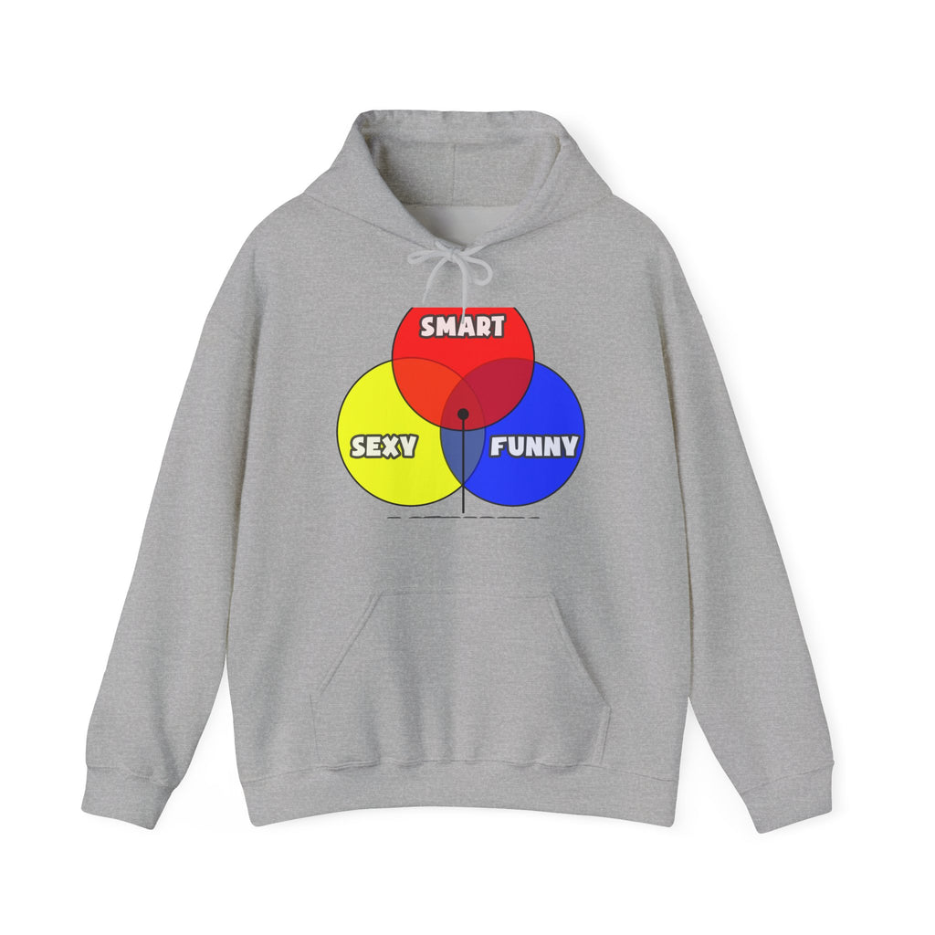 Venn Diagram .. Actuaries - Unisex Heavy Blend™ Hooded Sweatshirt