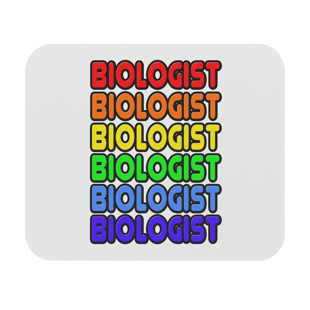 Rainbow Biologist - Mouse Pad (Rectangle)