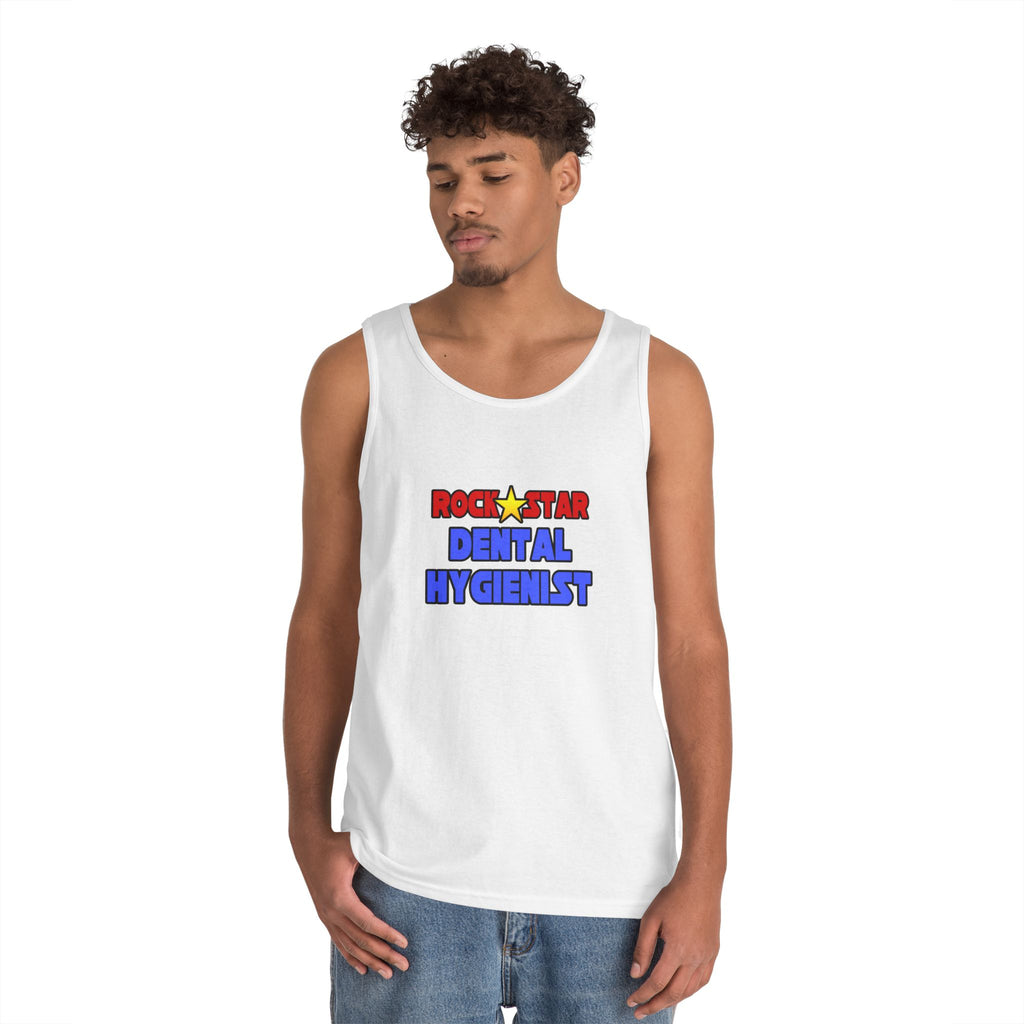 Rock Star Dental Hygienist - Unisex Heavy Cotton Tank Top