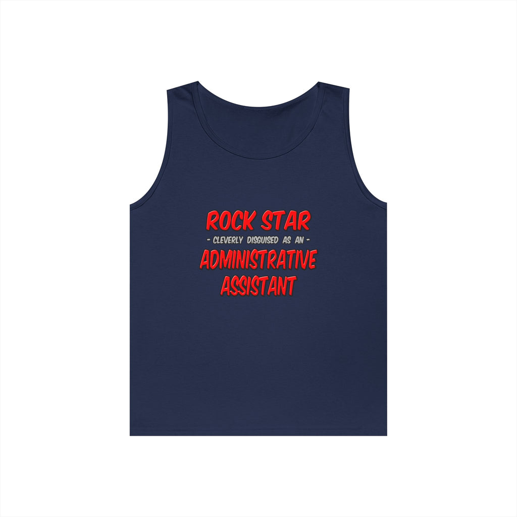 Rock Star...Administrative Assistant - Unisex Heavy Cotton Tank Top