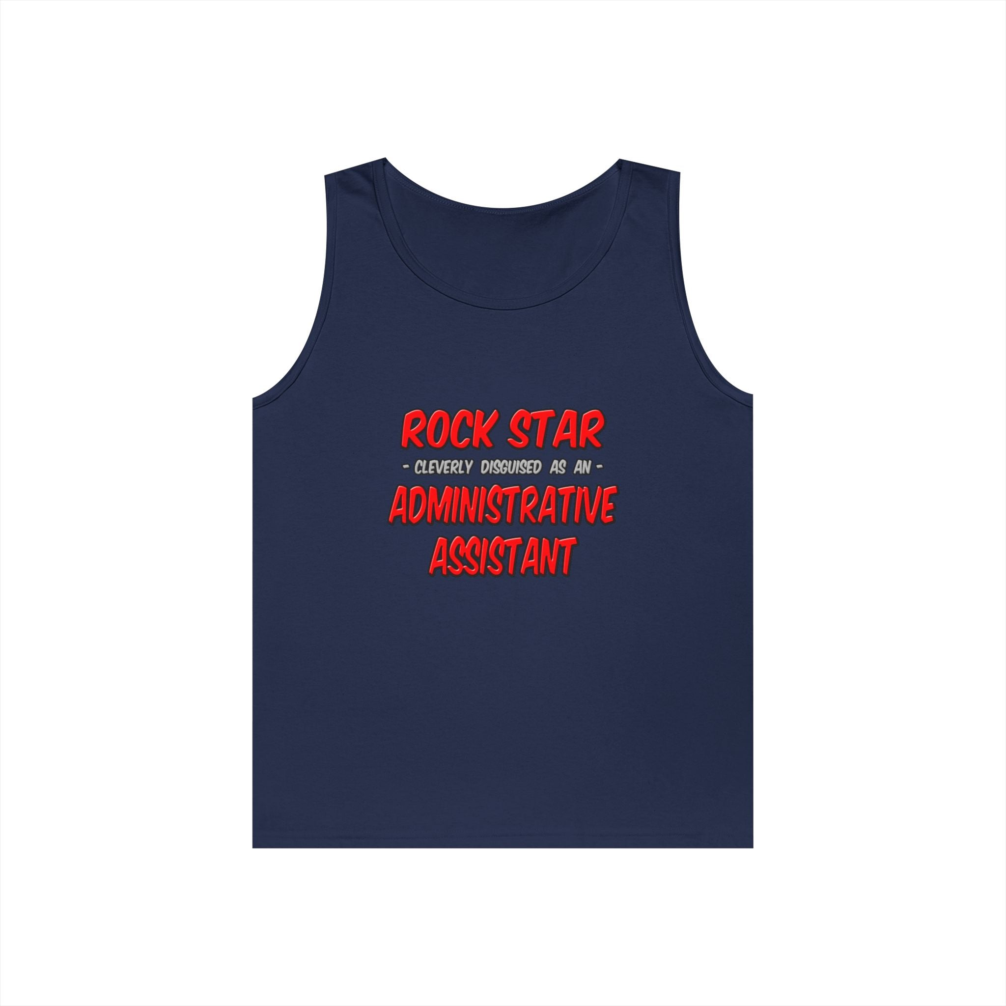 Rock Star...Administrative Assistant - Unisex Heavy Cotton Tank Top