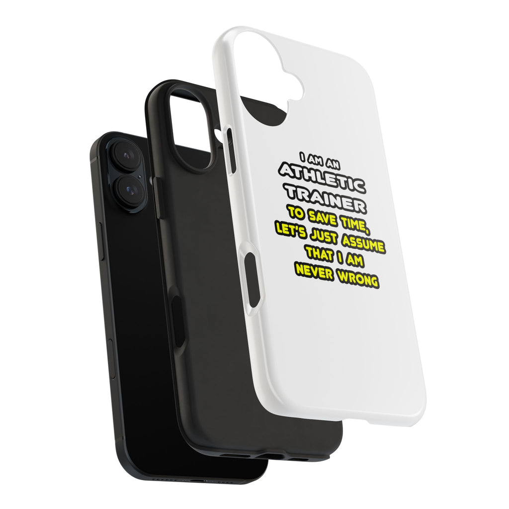 Funny Athletic Trainer T Shirts - Tough Phone Cases