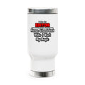 Editor ... Stand Back ... Work My Magic - Stainless Steel Travel Mug with Handle, 14oz