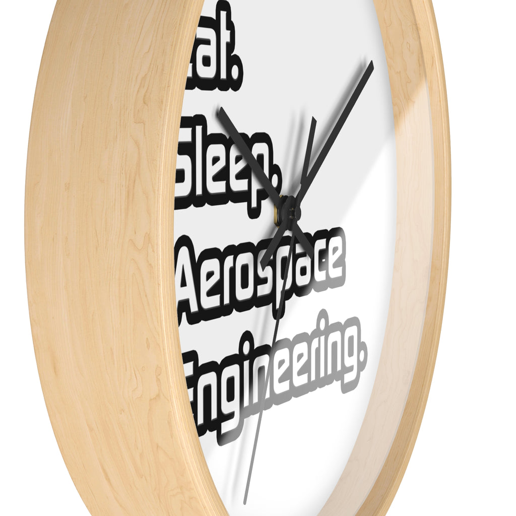 Eat. Sleep. Aerospace Engineering - Wall Clock