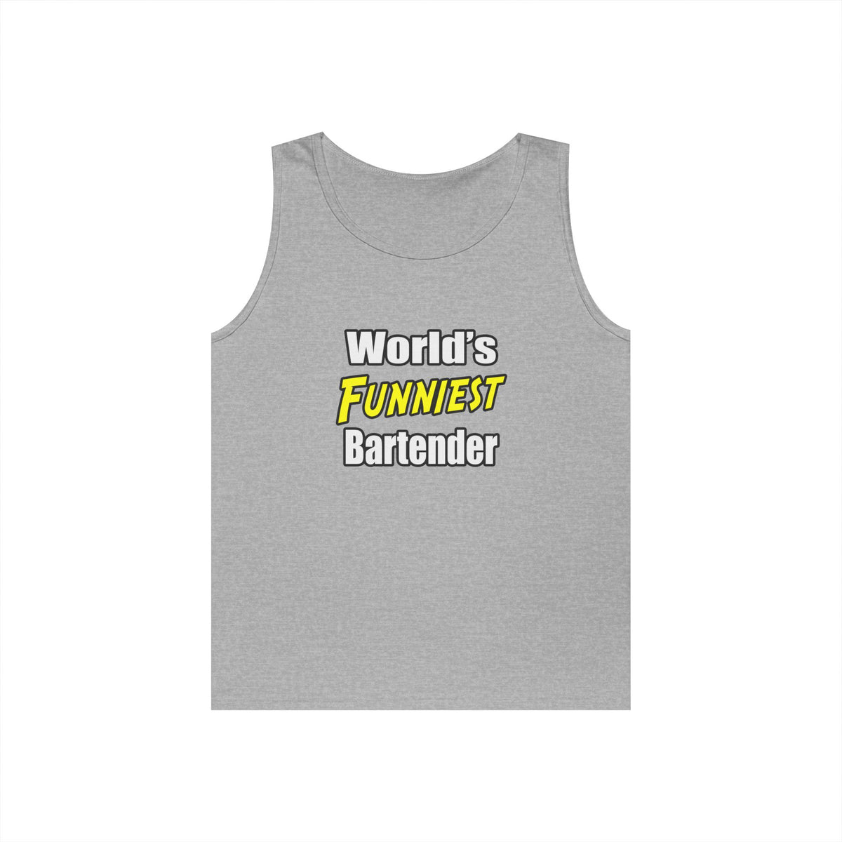 World's Funniest Bartender - Unisex Heavy Cotton Tank Top