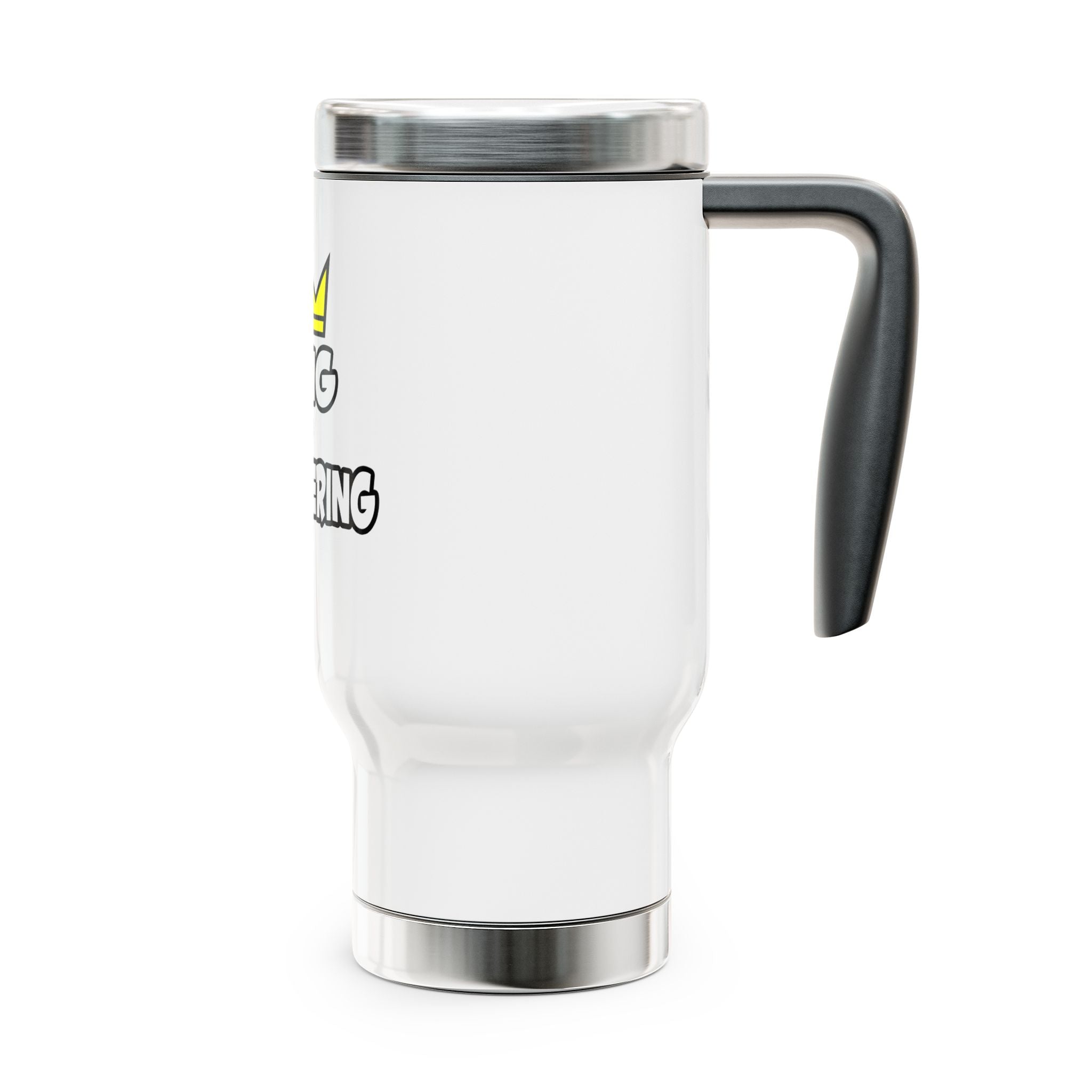 King of Engineering - Stainless Steel Travel Mug with Handle, 14oz