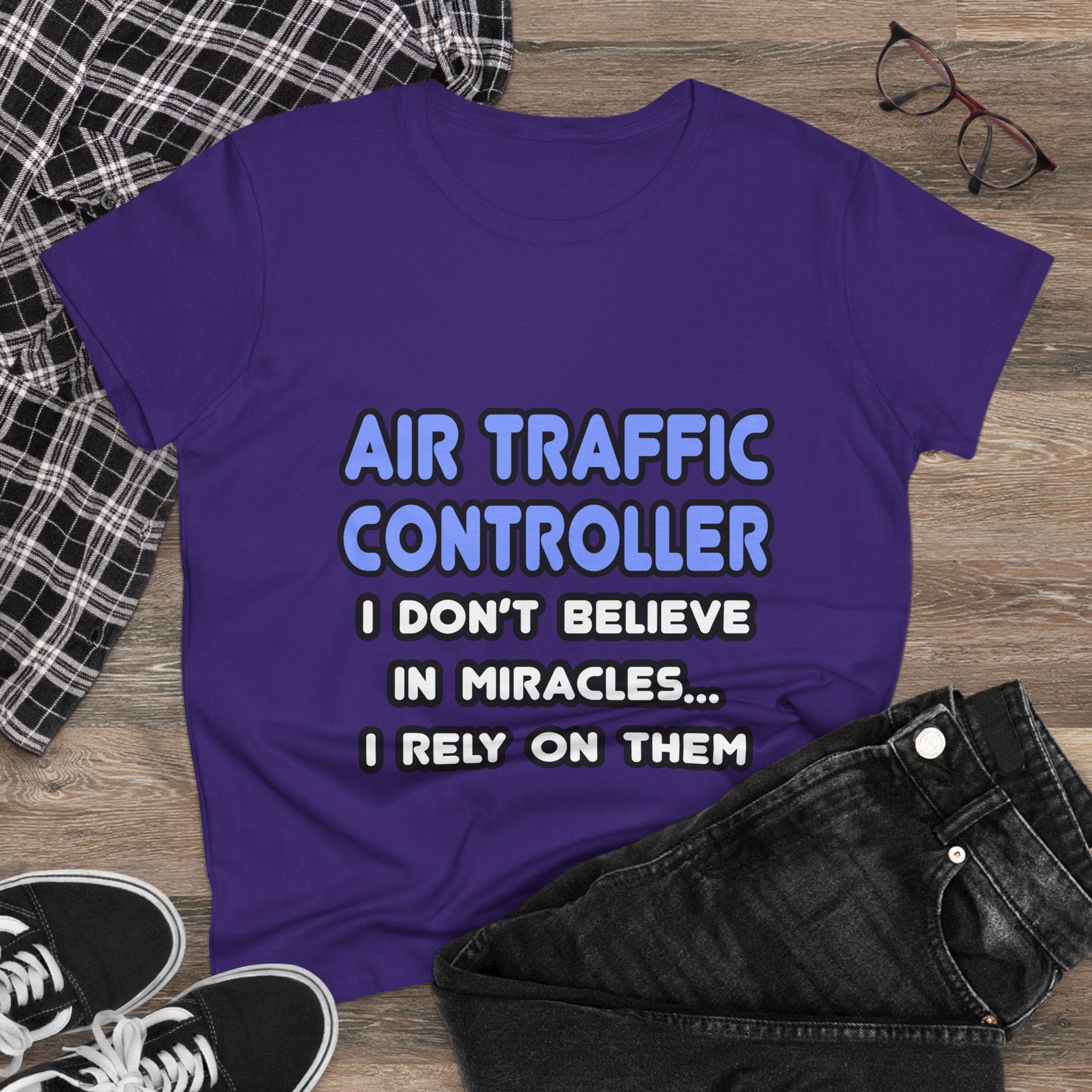 Miracles and Air Traffic Controllers - Women's Midweight Cotton Tee
