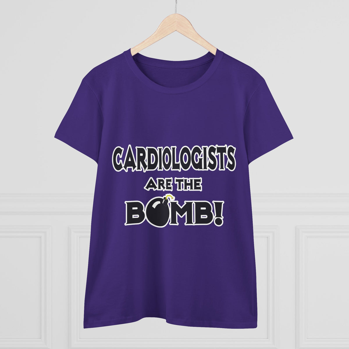 Cardiologists Are The Bomb! - Women's Midweight Cotton Tee