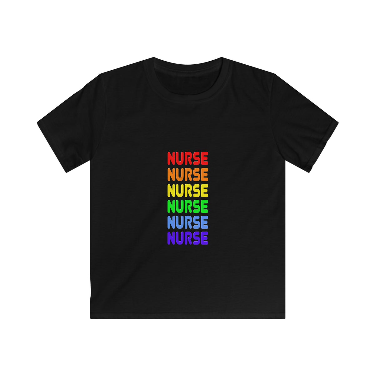 Rainbow Nurse - Kids Softstyle Tee