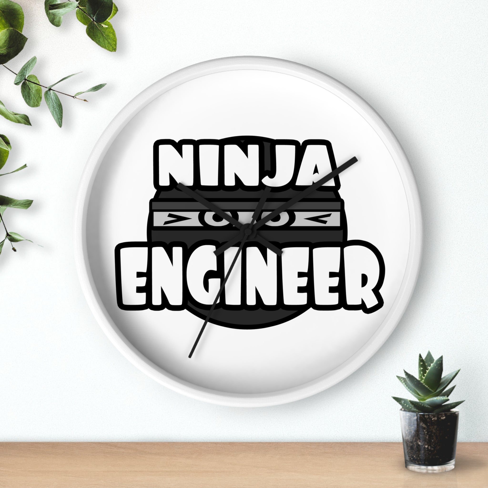Ninja Engineer (2) - Wall Clock