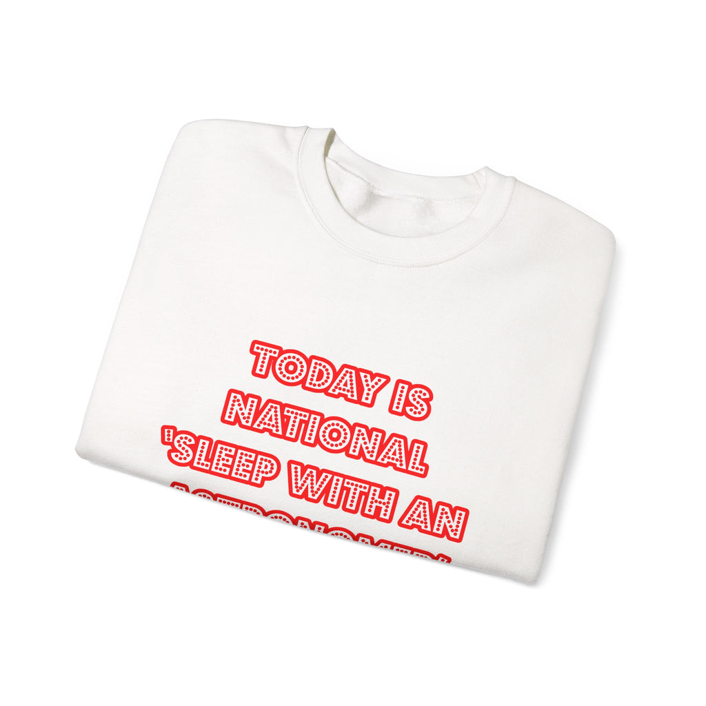 National 'Sleep With an Astronomer' Day - Unisex Heavy Blend™ Crewneck Sweatshirt