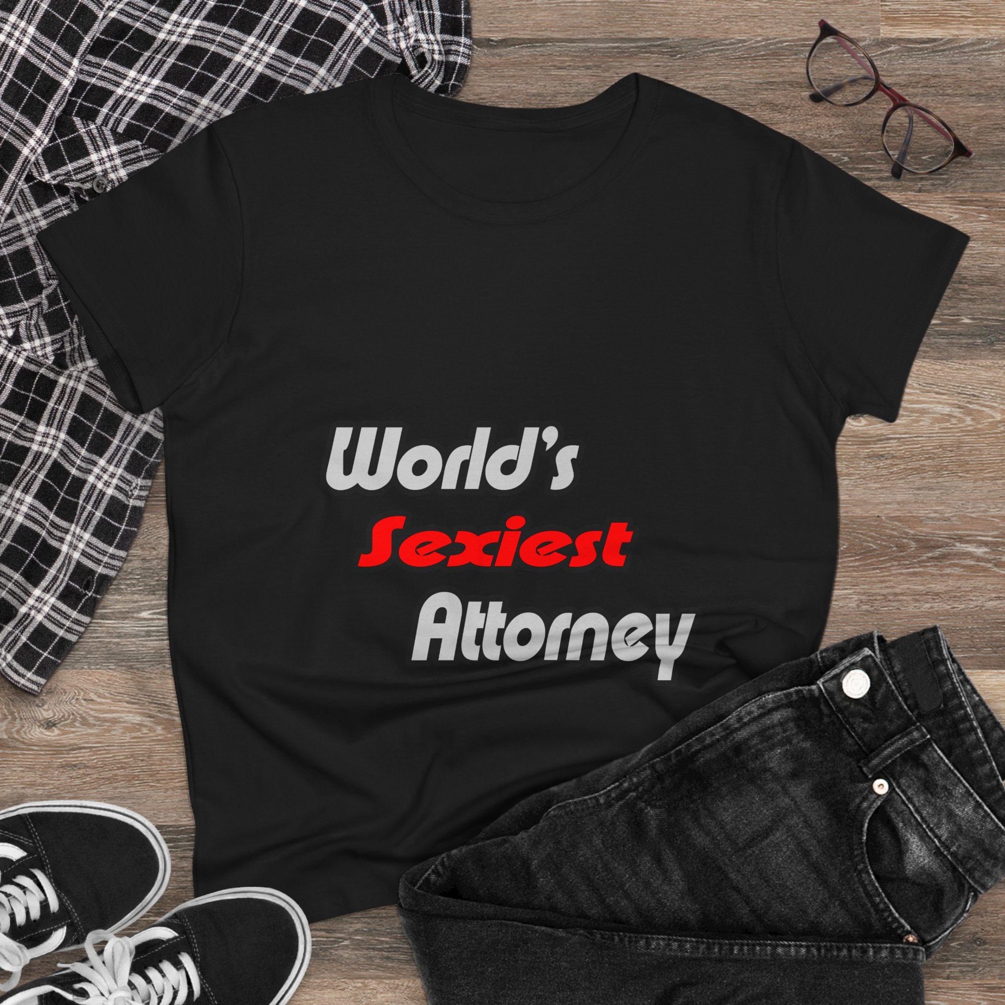 World's Sexiest Attorney - Women's Midweight Cotton Tee