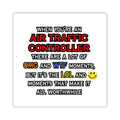 Funny Air Traffic Controller ... OMG WTF LOL - Square Stickers