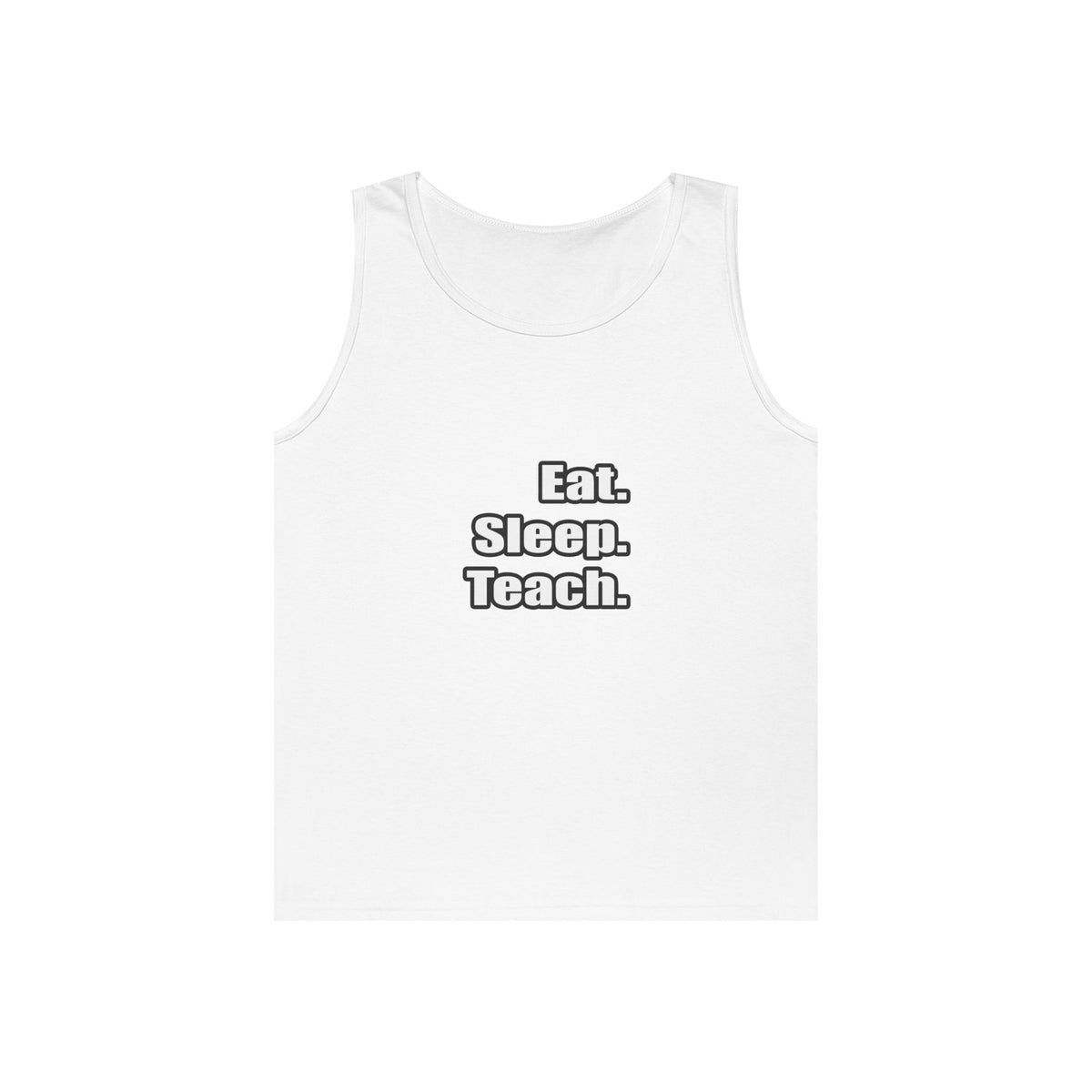 eat sleep teach - Unisex Heavy Cotton Tank Top