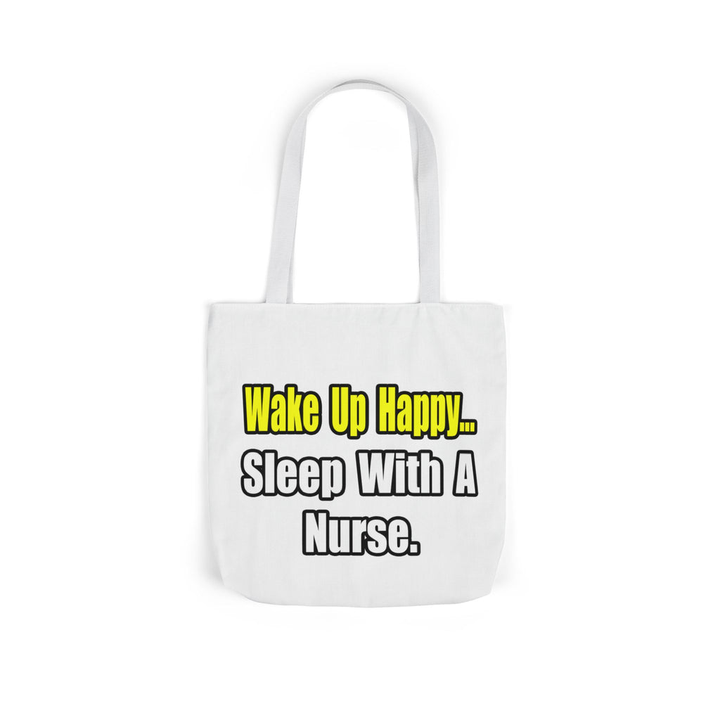 Sleep With a Nurse - Canvas Tote Bag, 5-Color Straps