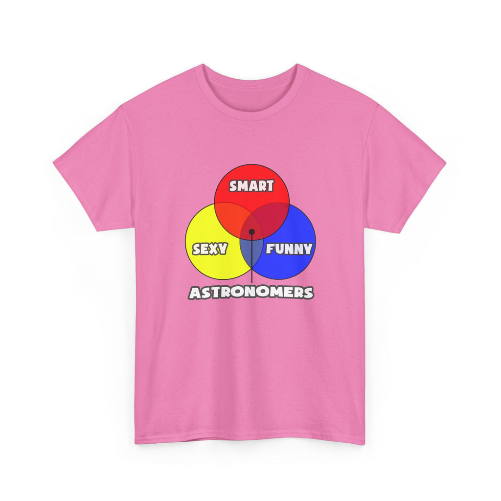Venn Diagram .. Astronomers - Unisex Heavy Cotton Tee