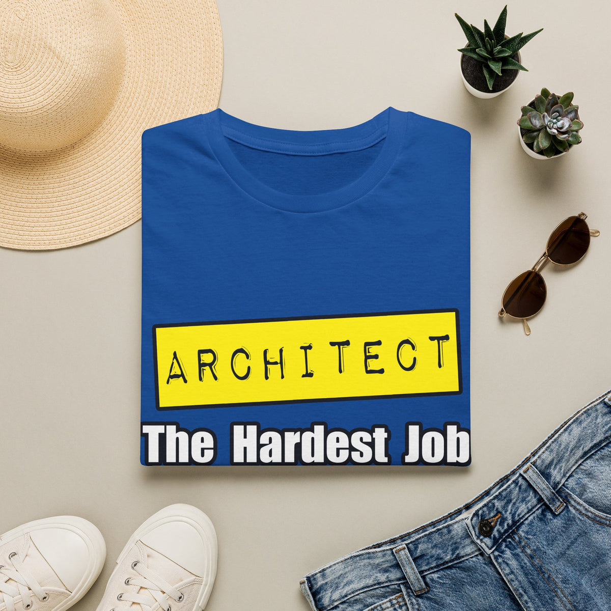 Architect...Hardest Job You'll Ever Love - Unisex Softstyle T-Shirt