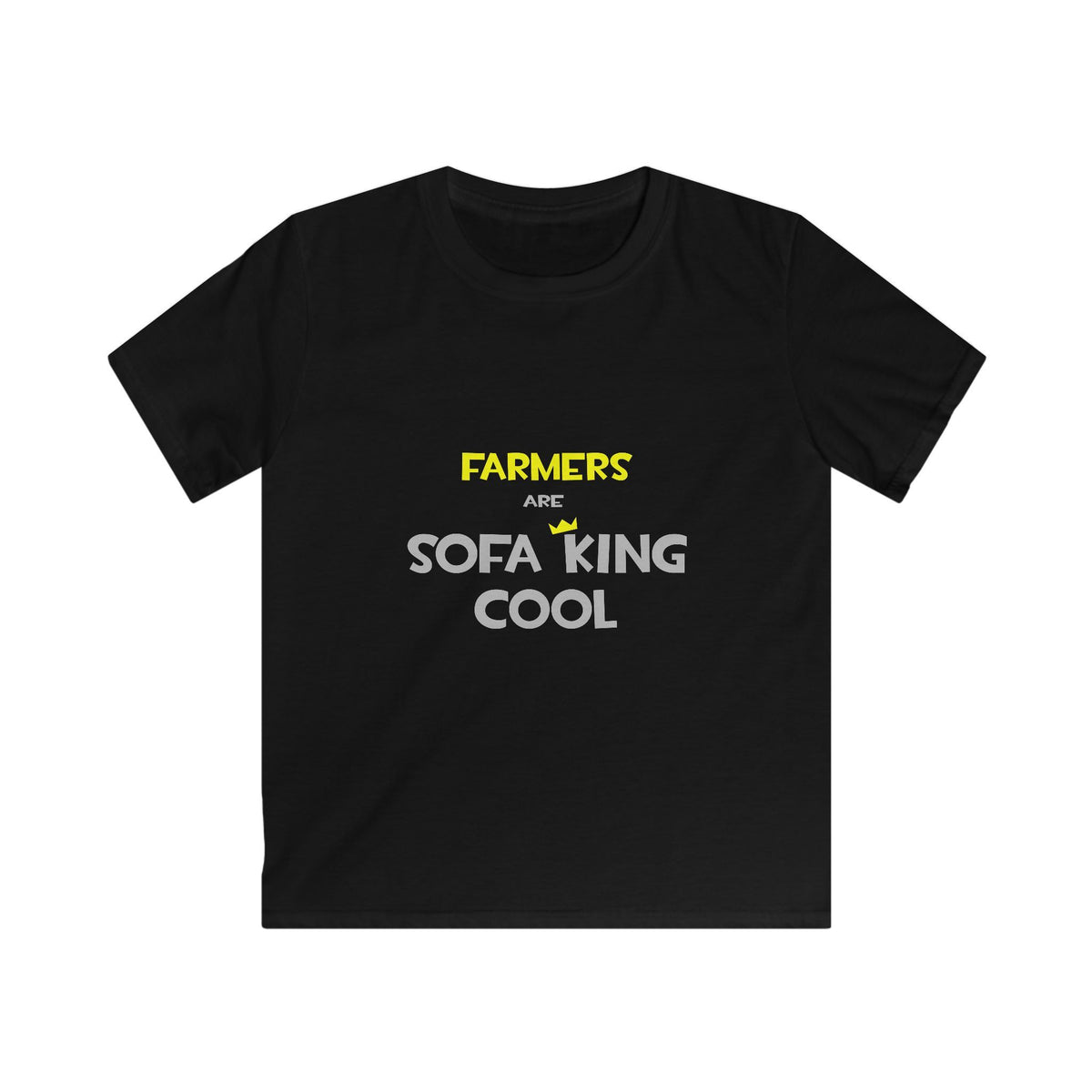 Farmers Are Sofa King Cool - Kids Softstyle Tee