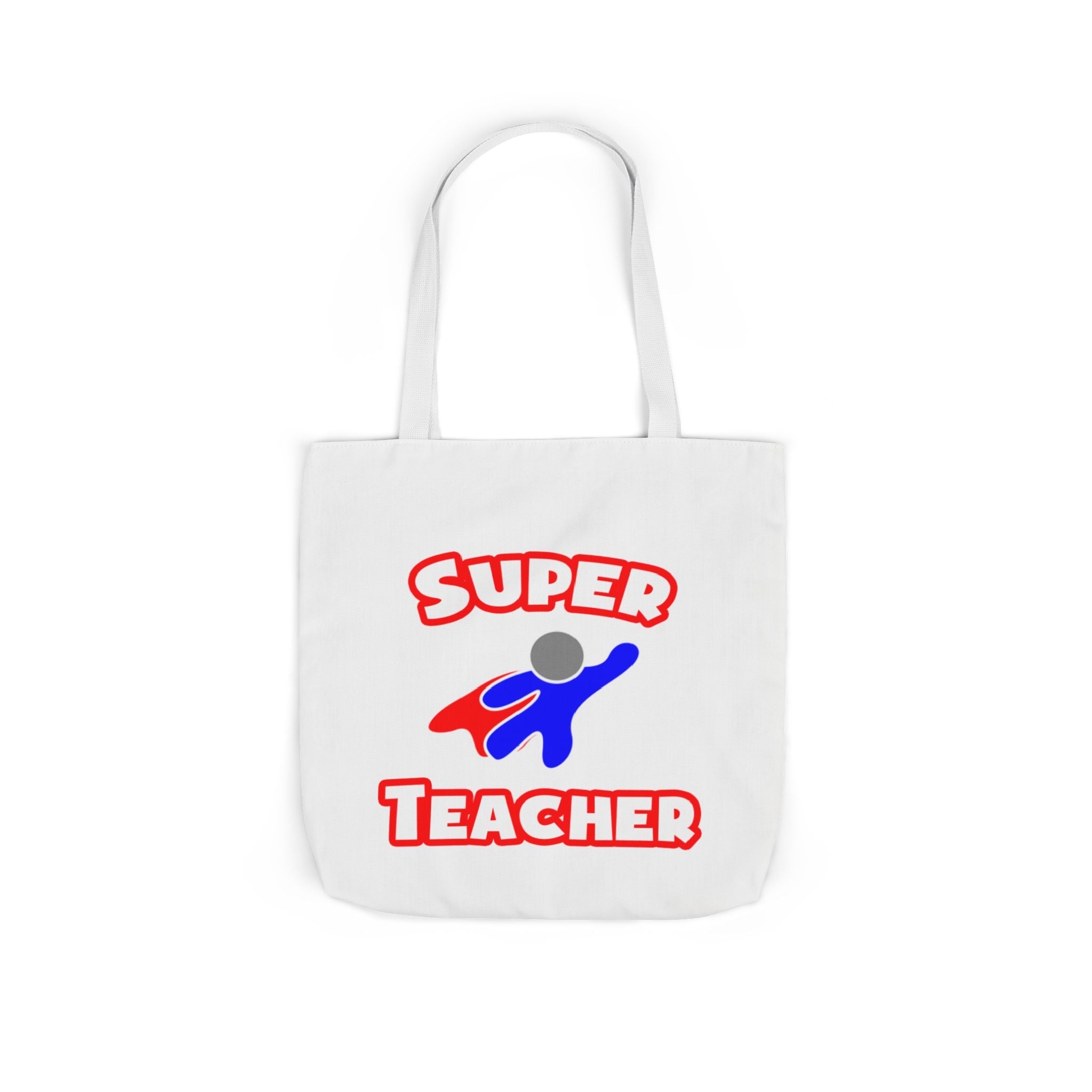 Super Teacher - Canvas Tote Bag, 5-Color Straps