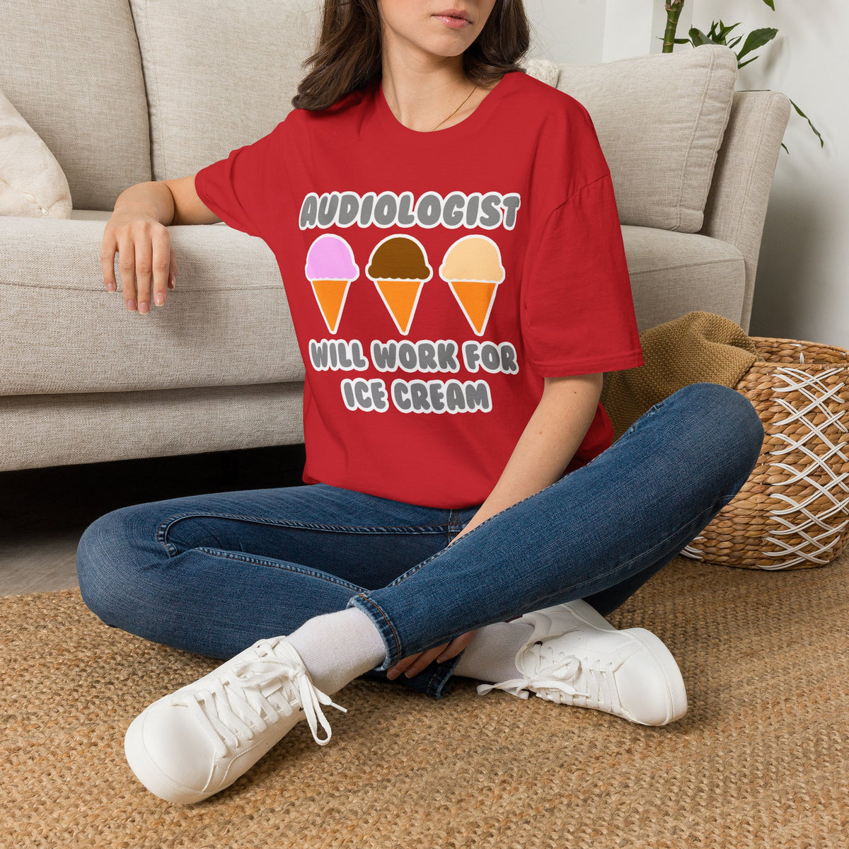 Audiologist ... Will Work For Ice Cream - Unisex Softstyle T-Shirt